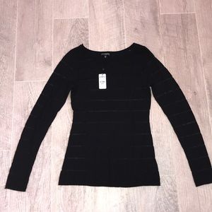 NEW WITH TAG Express See Through Striped Sweater